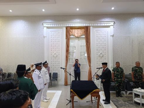 Tiga Kepala Desa Resmi Dilantik Bupati